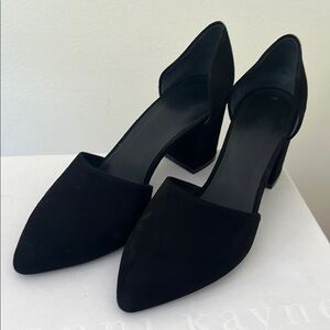 Jenni Kayne black suede heels 38 1/2